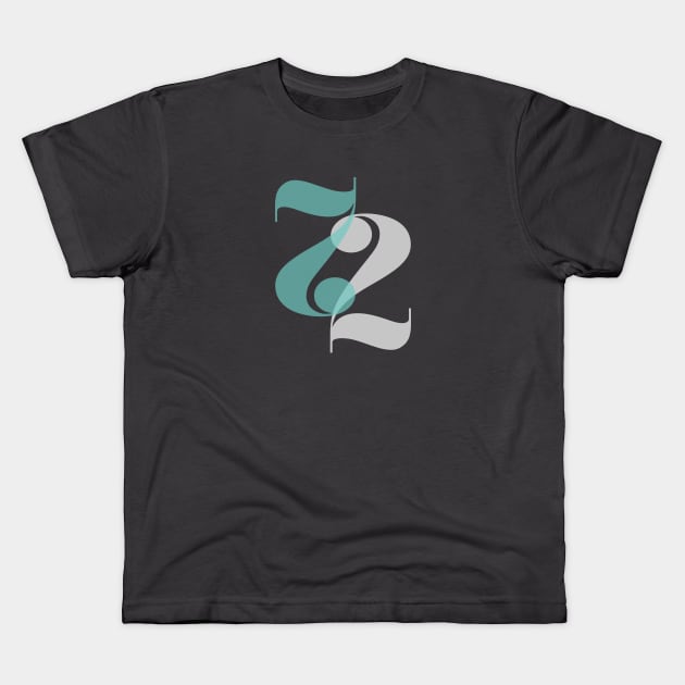 Number Seventy-Two Kids T-Shirt by Jibling